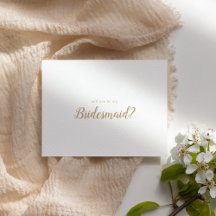 Simple Minimaliste|Gold Serez-Vous Ma Servante D'É