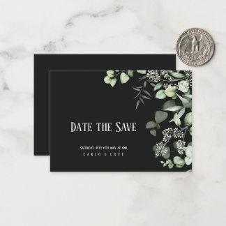 Carte De Correspondance Simple minimaliste Mint Green Mariage Accueil
