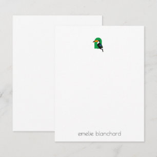 Carte De Correspondance Simple Tropical Toucan Personnalisé