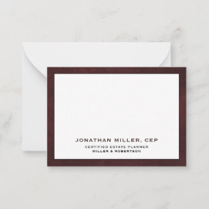 Carte De Correspondance Simple White Typographie Nom Titre Société