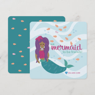Carte De Correspondance Sirène pour être amis - L - Salle de classe Valent