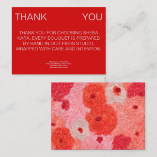 Carte De Correspondance Sirocco Thank You Card