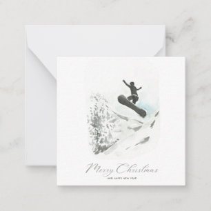 Carte De Correspondance Snowboard