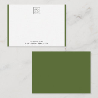 Carte De Correspondance Société de logo d'entreprise moderne Nom Bordure O