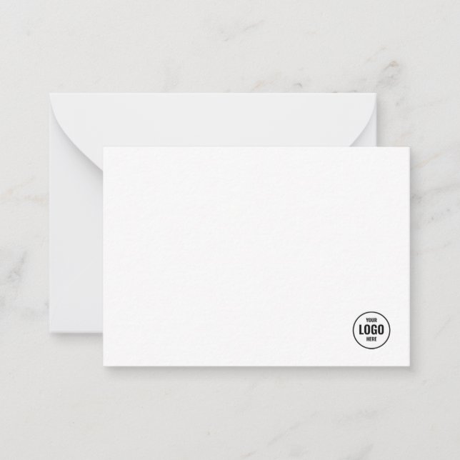 Carte De Correspondance Société de logo d'entreprise personnalisée (Devant)