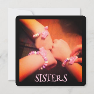 Carte De Correspondance SOEURS Candy Braceletes Mains