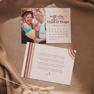 Carte De Correspondance Sois ma demoiselle d'honneur   Photo & Calendrier 
