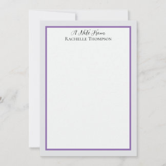 Carte De Correspondance Sophisticated Minimalist Frame Note Card