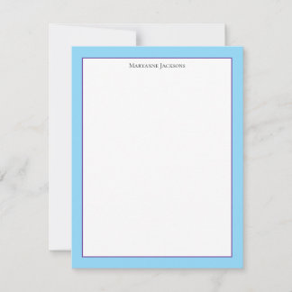 Carte De Correspondance Sophisticated Minimalist Frame Note Card