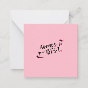 Carte De Correspondance Soyez toujours vos meilleures notes post-it
