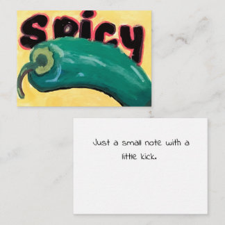 Carte De Correspondance Spicy Jalapeño Mini Note Card