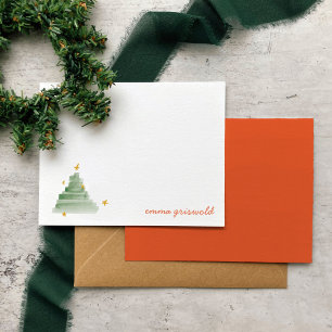 Carte De Correspondance Starlit Aquarelle Noël