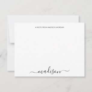 Carte De Correspondance Stationery simple de calligraphie