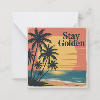 Carte De Correspondance Stay Golden
