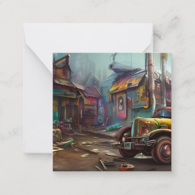 Carte De Correspondance Steampunk Junk Yard (Devant)
