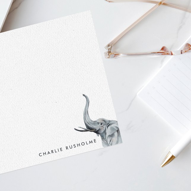 Carte De Correspondance Stylisme Elephant Personnalisé (Créateur téléchargé)