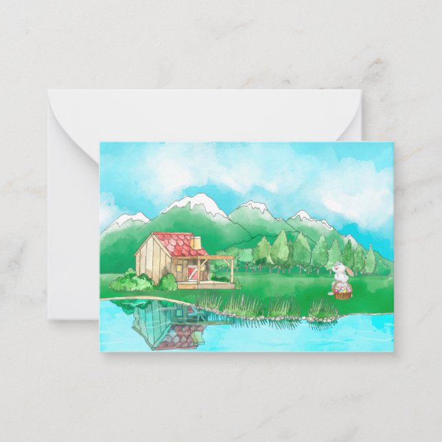 Carte De Correspondance Suisse Cute Bunny (Devant)