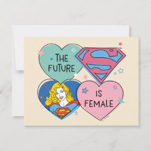Carte De Correspondance Supergirl hors de ce monde Retro Graphisme