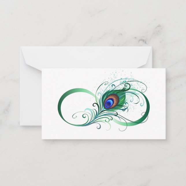 Carte De Correspondance Symbole de l'Infinity (Devant)