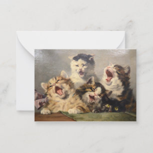 Carte De Correspondance Symphonie de chatons par Julius Adam II