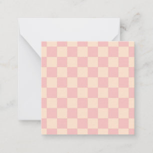 Carte De Correspondance Tableau de bord rose et crème