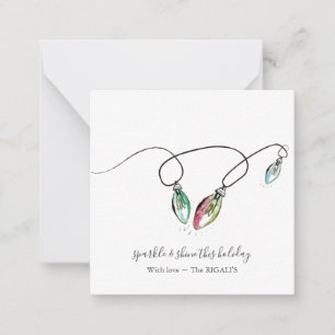 Carte De Correspondance Tags cadeau de Noël unique Mini avec enveloppes