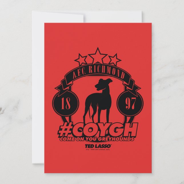 Carte De Correspondance Ted Lasso | AFC Richmond #COYGH (Devant)