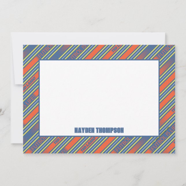 Carte De Correspondance Ted Lasso | Fútbol est le Motif de la bande de vie (Devant)