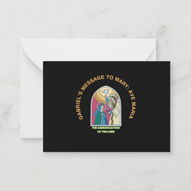 Carte De Correspondance The Annunciation of the Lord (Dos)