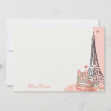 Thème romantique Paris rose Personnalisé