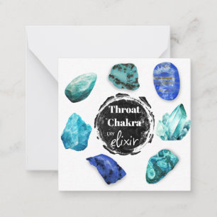 Carte De Correspondance *~* Throat Chakra Elixir Pierres AP64