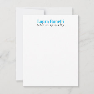 Carte De Correspondance Titre de nom simple moderne minimaliste profession