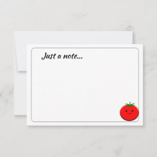 Carte De Correspondance Tomate de dessin animé mignon personnalisé juste u