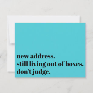 Carte De Correspondance Toujours en vie avec des boîtes, ne juge pas Turqu