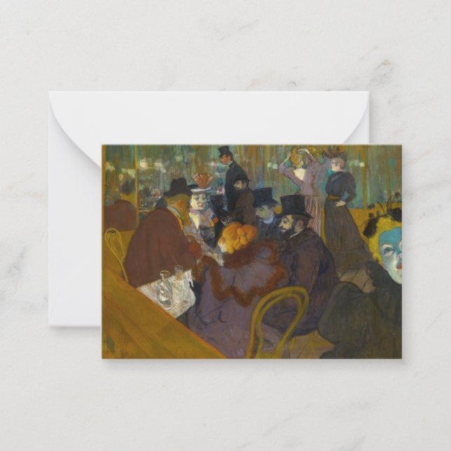 Carte De Correspondance Toulouse-Lautrec - Au Rouge (Devant)