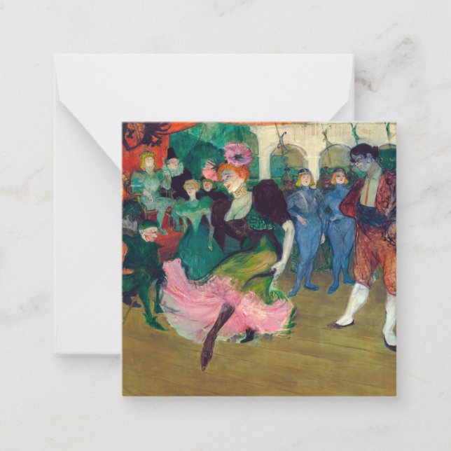 Carte De Correspondance Toulouse-Lautrec - Marcelle Lender, Danse Bolero (Devant)