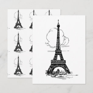 Carte De Correspondance Tour Eiffel Paris