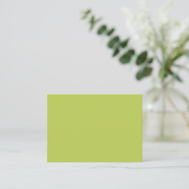 Carte De Correspondance Trendy Soft Chartreuse Note Card (Debout devant)
