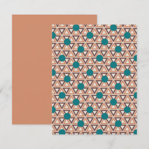 Carte De Correspondance Triangle de surface composée