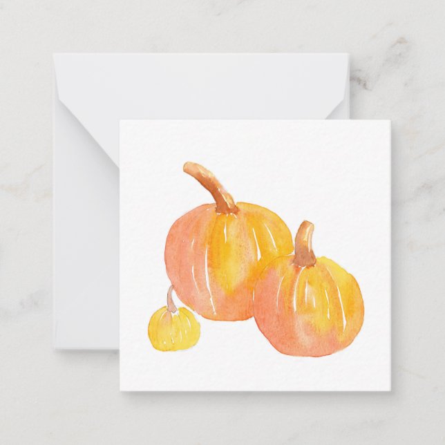 Carte De Correspondance Trois citrouilles (Devant)