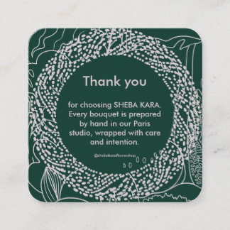 Carte De Correspondance Tropical Modernism Thank You Card