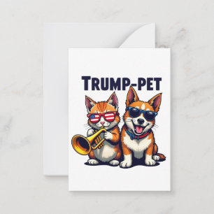 Carte De Correspondance Trump familier Trump Rendre nos animaux en sécurit