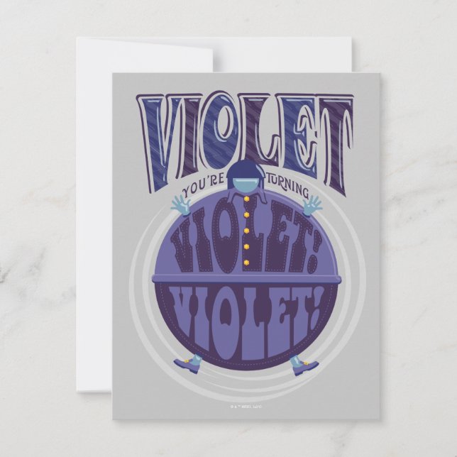Carte De Correspondance Tu deviens Violet, Violet ! (Devant)