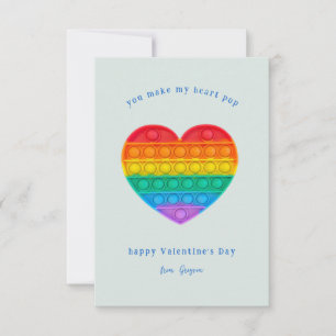 Carte De Correspondance Tu Fais Mon Coeur Pop   Pop Fidget Valentine