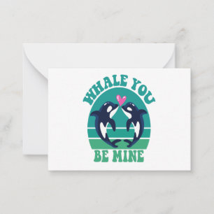 Carte De Correspondance Tu seras à moi, drôle de couple d'orques Saint-Val