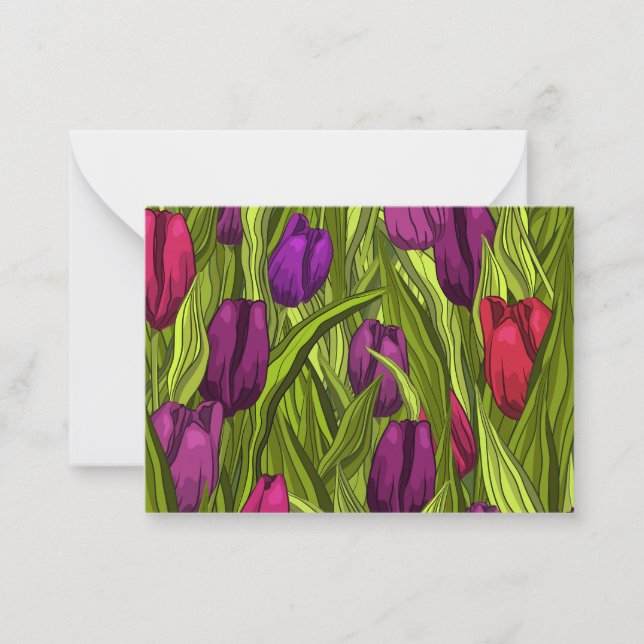 Carte De Correspondance Tulipes (Devant)