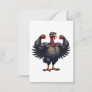 Carte De Correspondance Turquie Bodybuilding Thanksgiving Day Gym entraîne