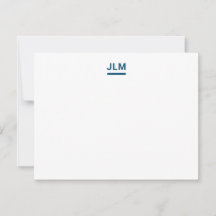 Typographie bleu marine gras Monogramme minimalist