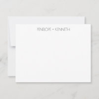 Typographie contemporaine Minimaliste Nom du coupl