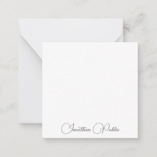 Carte De Correspondance Typographie minimaliste moderne Noms de script Mod